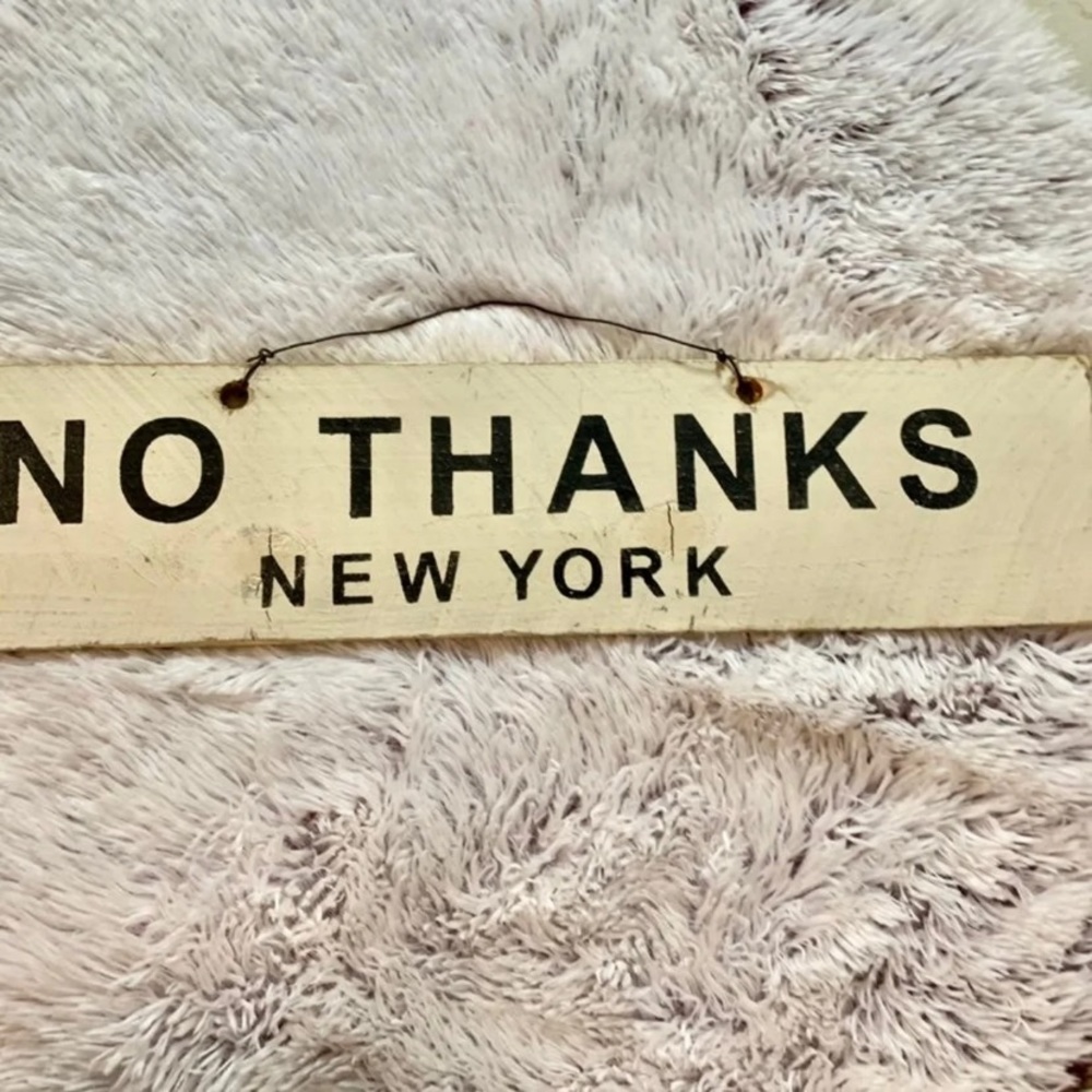 Brandy Melville wooden sign